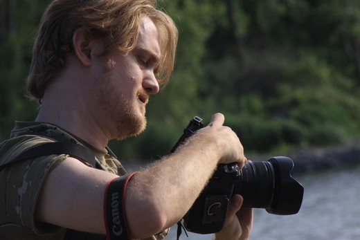 Adjusting settings for bright sun after entering a clearing