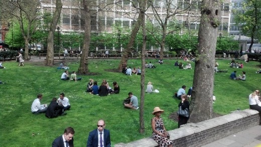 Under people's butts and the grass use to be a grave. The king thought the 