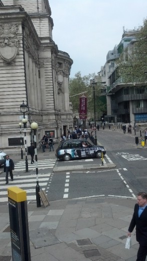 I just took a picture of a funky looking car (London).