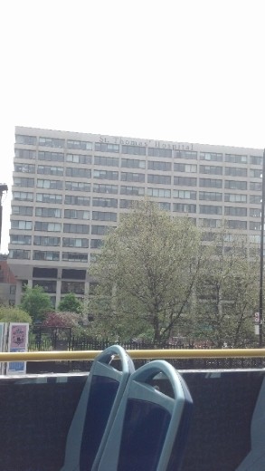 A corporate building