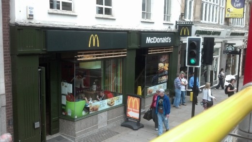 yup!! McDonald's is EVERYWHERE! and it was crazy cheap to!!! 99p for a cheese burger