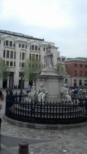 the other side of the statue