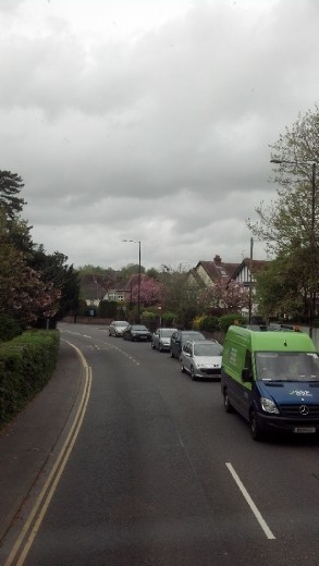 on the double decker to Stone Hedge (salisbury)