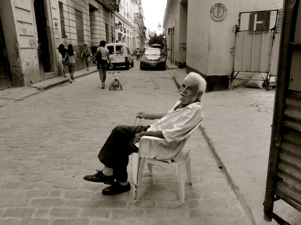 A broken chair holds a solid soul.  