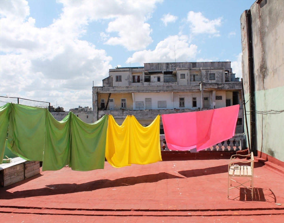 Laundry day at a ‘casa particular,’ a home that rents rooms to tourists. 