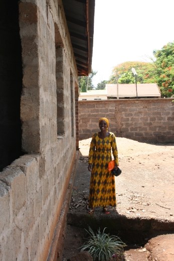 The lovely Furaha, outside Mery's home.