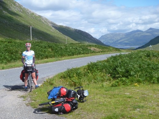 Kate at the top of a alley, Mull