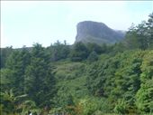 The Sgurr, top of Eigg. A ridgeline which was created by an ancient volcano on the Isle of Rum. Lava/hot ash poured down a valley and cooled. The surrounding land then eroded away, leaving the Sgurr as a ridgeline.: by katescarlett, Views[238]