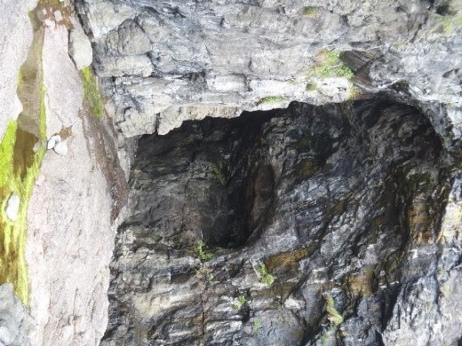 The entrace to the massacre cave - Eigg