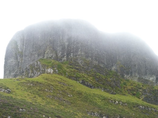The Sgurr from halfway up - Eigg