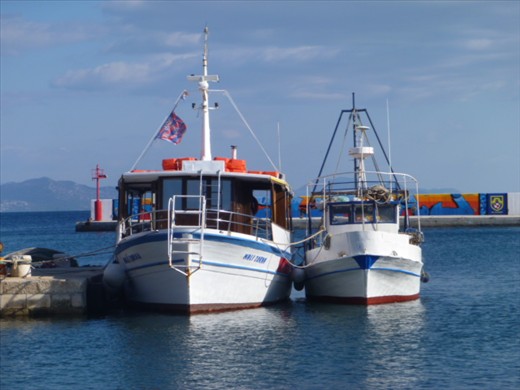 Boats on the other end of Hvar
