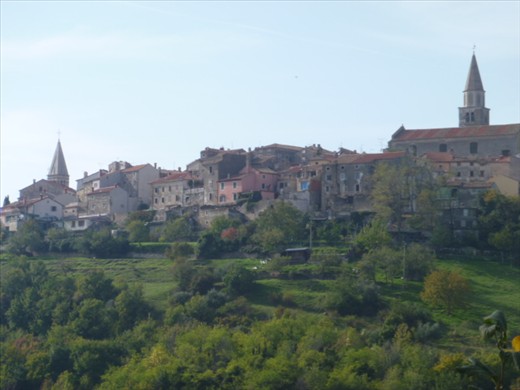 Last of the Istrian hilltop towns, before we arrived in Italy