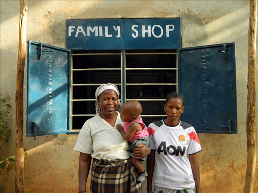 Angelista's Small Business: Moshi, Tanzania. Angelista is a success story for the school. After graduating in 2010 she opened a small shop in her local village. She is now able to support her daughter and grandchild.