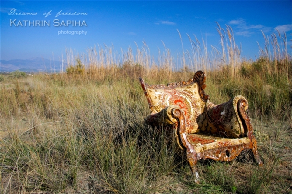 Just a chair in the middle of nowhere.