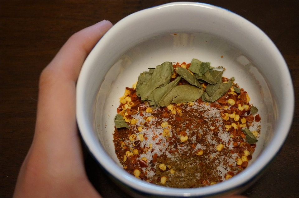 The most important ingredients -the spices!