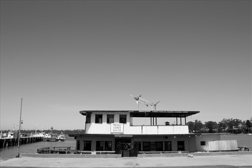 In this town there is a post office, a doctor, a petrol station, an eatery - what you need and no more.  