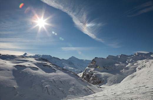 To Italy, With Love From France. From where I stood in France I could see the Italian Alps. There is something majestic about standing in one country and seeing the cusp of another. When looking deeper, you can see the bridge that leads the way and the clouds seemed to be pulling you further, to adventure into the unknown beyond. 