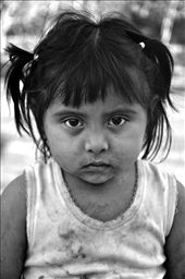 Her name is Ivana. She hardly talks.Sometimes she smiles and she never lets go of her little brother's hand.: by katjafluekiger, Views[385]