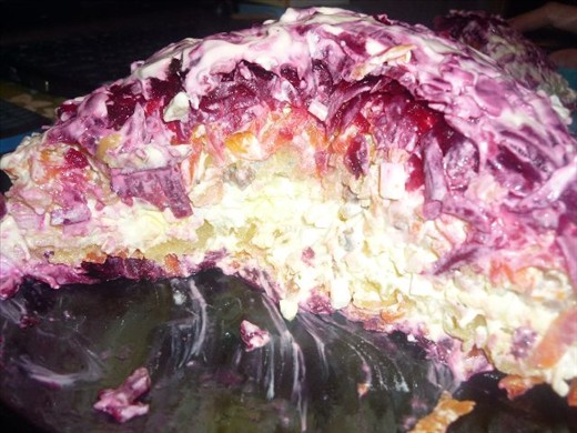 After a couple of hours in the fridge it's time to try it)