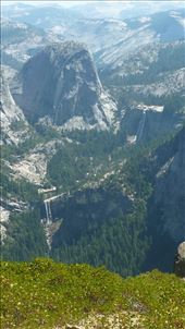 View across to waterfalls in Yosemite NP, on the 8 mile hike. : by katystubbs, Views[662]