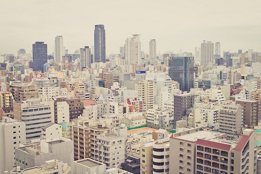 A cloud of smog rolls over Osaka.