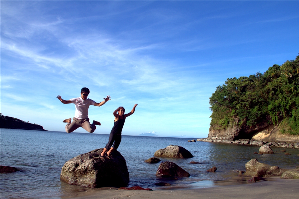 Jump shot moment,  that two friends of mine tag on who's the highest jump