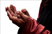 An old Tibet lady was closing her winkled hands and praying sincerely.: by kellylyfu, Views[819]
