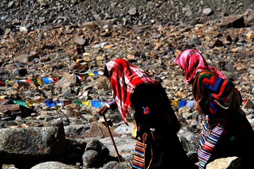 Pilgrims believe that circumambulating Mount Kailash will bring good fortune to them.