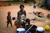 In a small village in Sogakope, Ghana, a beautiful mother cooks for her children: by kelsiemoore, Views[885]