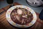 Negro frijoles sopa con huervo y arroz: by kendal00, Views[591]