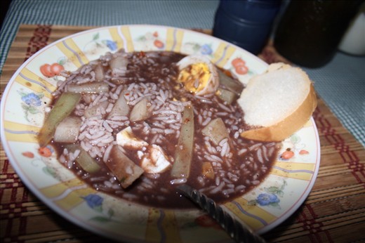 Negro frijoles sopa