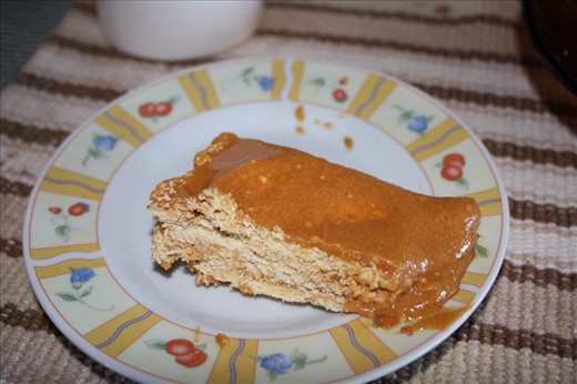 Dulce de leche desert (for breakfast)