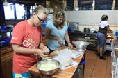 Megan and I prepping cohombro and flor de Itabo: by kendal00, Views[304]