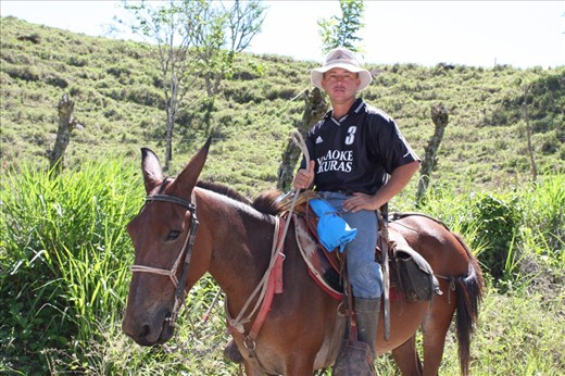 Rider we saw on way to compost project 