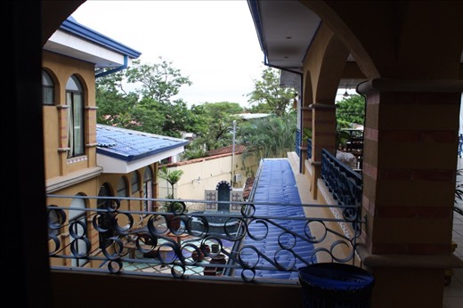 Courtyard of hostel