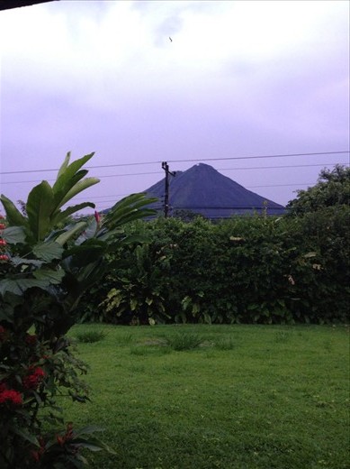 Mt Arenal (volcano) - view from my room