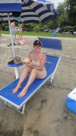 Fresh coconut milk in Tamarindo