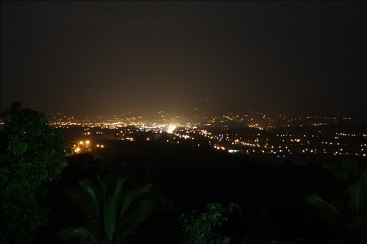 NIght view from my room