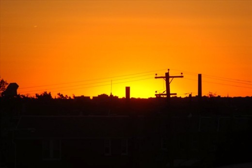 I had to get on a school roof to capture this beautiful shot.