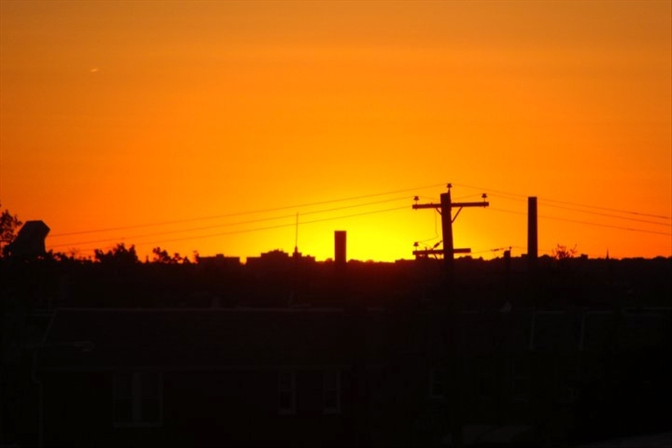 I had to get on a school roof to capture this beautiful shot.