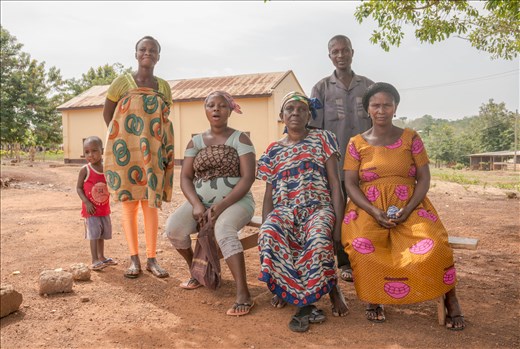 Some of the locals who came out for the Project Cure clinic visit