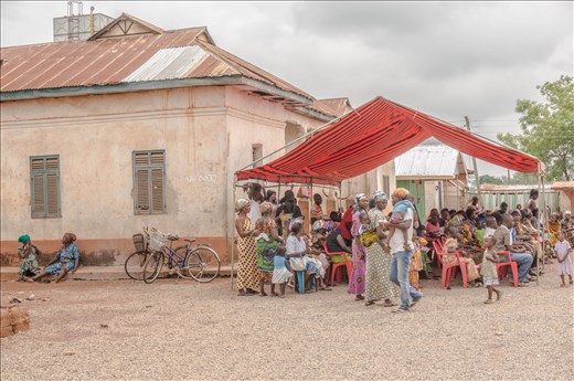 Everyone patiently waiting their turn