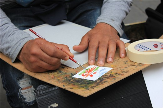 I think I bought a piece of artwork from a street artist in every city I visited but it was this man in Florence who caught my eye and ear. I sat and listened to his stories of travel for only a short thirty minutes, but five watercolors later, that I then bought, I left him with an urge to see more of this world. I left the states feeling a little lost with who I was and where I wanted to go in life. When I returned I realized I wasn't lost I just have a need to see more. A need to travel and learn from others. And of course photograph everything I see so that the stories can be better understood when I tell them. 