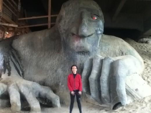 A photo-op with the troll under the bridge.