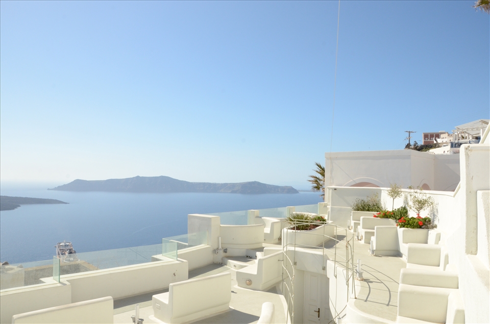 Amazing day in the Oia Island,  Santorini - Greece in 2013.