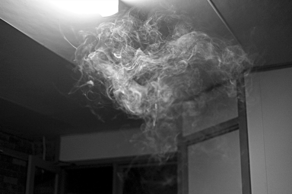 At the time we were reacting to a place we thought we hated, but upon recent reflections of this place and time I am reminded of that naive excitement we had blurring the lines between self exploration and discovery, experimentation and destruction. 'Smoke dissipates into fluorescent light as a suburban house party slowly comes to an end.'