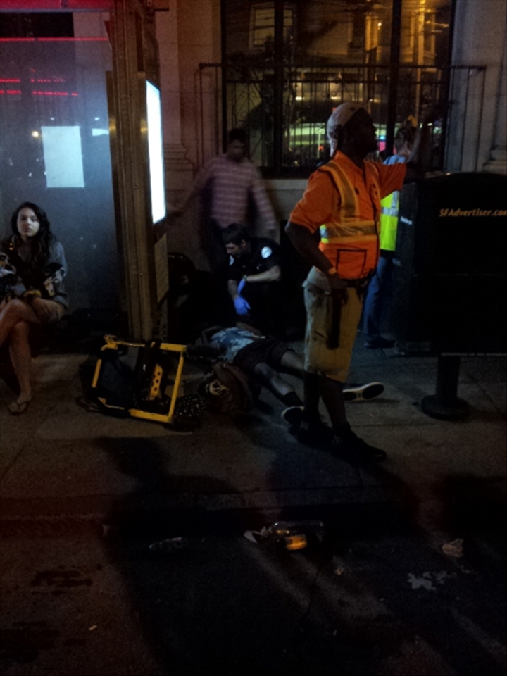 Excess: A big part of the festival is the excesses people go to. The best costume, the best body and often times the most alcohol. Young people make up a large contingent of the attendees. This kid was receiving attention from a paramedic. 