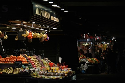 Night and Day: No visit to Barcelona is complete without a stop at La Boqueria, a bustling food market just off La Rambla. Packed with tourists during the day, locals often save their visits for the early morning or late afternoon, when they haggle for produce while avoiding the overpriced juices prominently dotting the stalls. But the night also brings with it a change in light, with the fruit and vegetables brilliantly illuminated by the glowing bulbs.