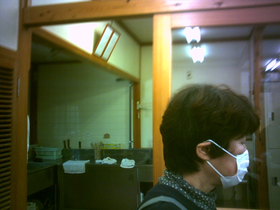 Autentic soba-maker: old japanese woman Miyako-san.