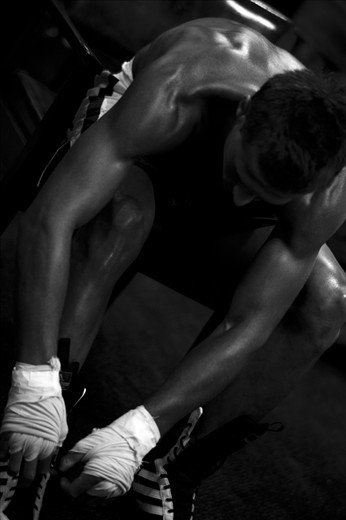 Getting everything just right. The hands, the boots, the mind.